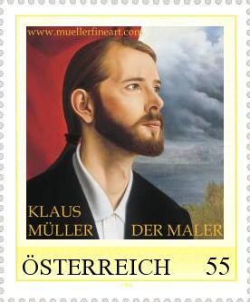 Stamp: "Self- Portrait"